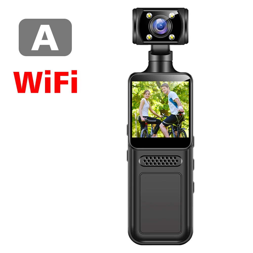Ultra HD 4K WiFi Mini Camera Pocket Action Camera Wearable Camera 4K HD Camera Helmet Travel Bicycle Driver Recorder Camcorder - Universal Market
