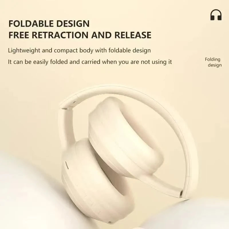 #Wireless Bluetooth Headphones Over Ear HIFI Stereo Headsets Noise Reduction Sports Gaming Earphones Music Player with Mic gifts - Universal Market