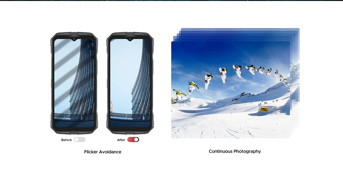 DOOGEE S118 Pro 5G Rugged Phone Dimensity 7050 10800mAh Battery 6.6'' FHD 120Hz 8GB RAM 512GB ROM Cell Phone NFC
