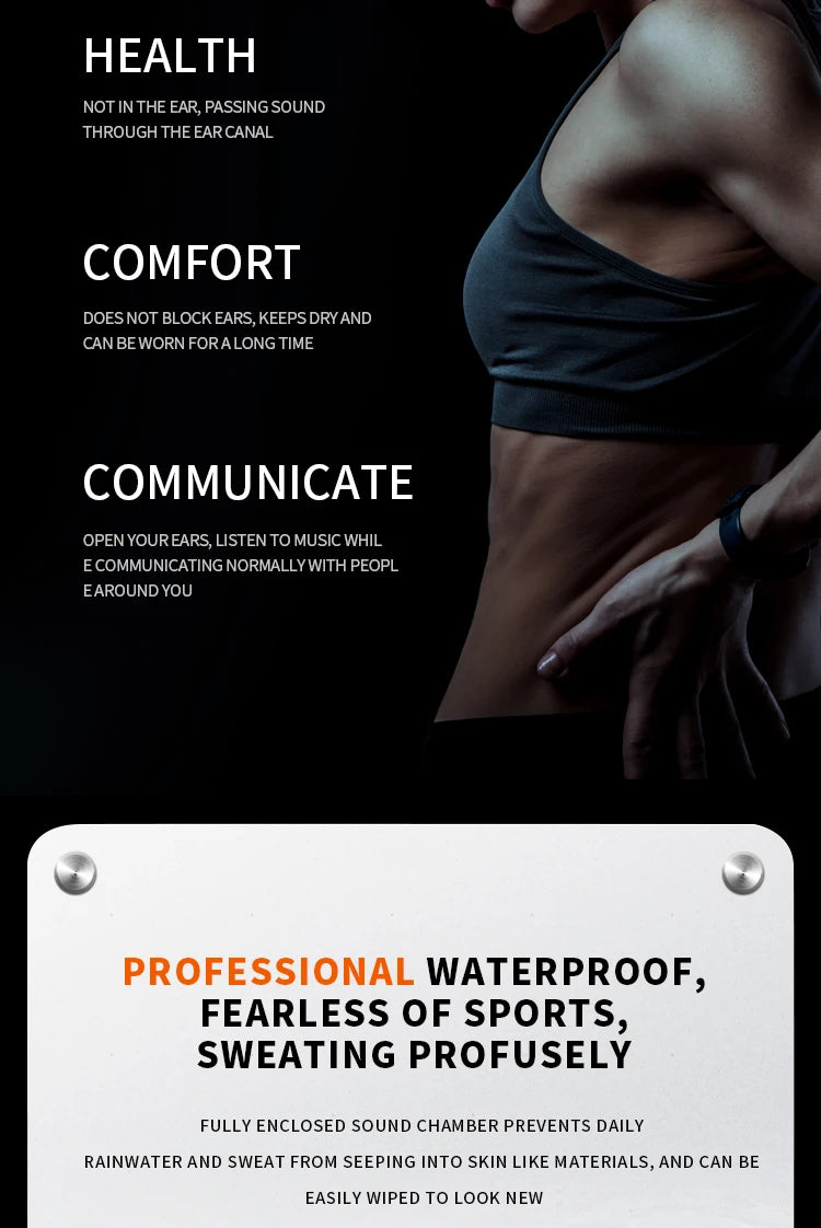 Xiaomi Mijia Bone Conduction Earphones Bluetooth 5.3 Sports Wireless Headphones Ear Hook Waterproof Headset for Running Driving - Universal Market