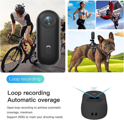 4K Motorcycle Mini Recorder Finger WIFI Action Camera Lightweight POV Motorcycle Road Sport Cam Bicycle Vlog Pet Body Camera - Universal Market
