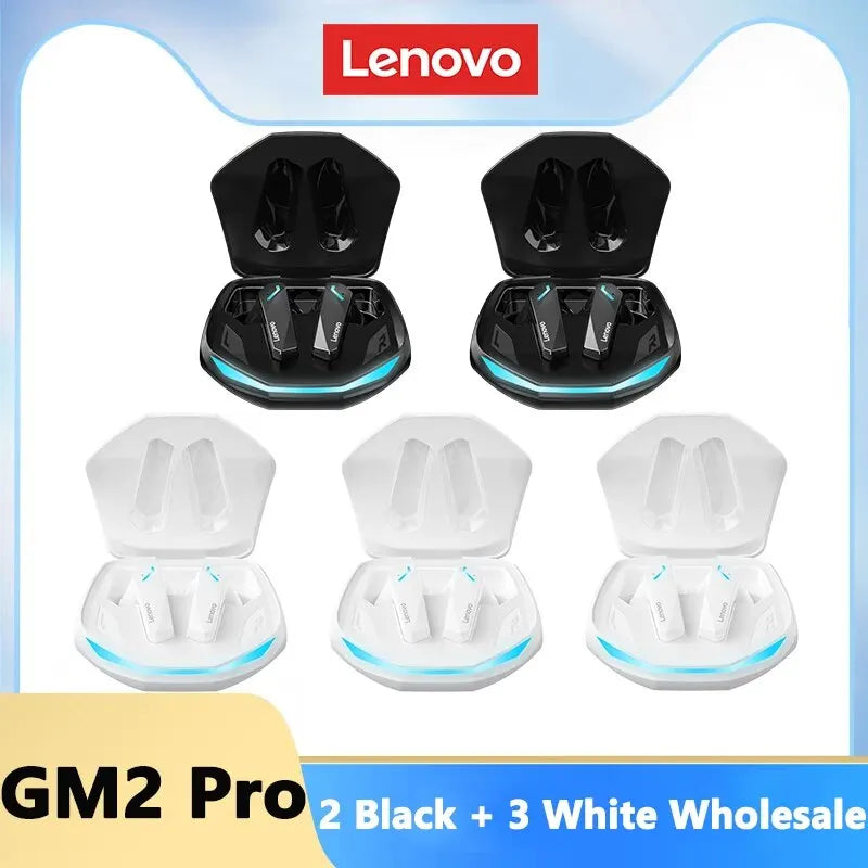 Choice Lenovo GM2 Pro Bluetooth 5.3 Earphones Sports Headset Wireless In-Ear Gaming Low Latency Dual Mode Music Headphones - Universal Market