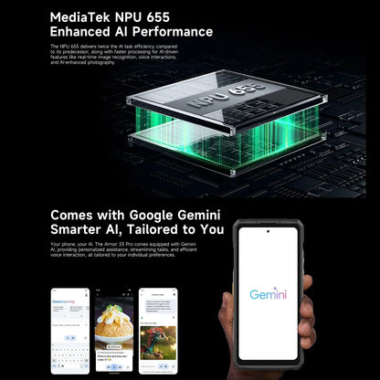 Ulefone Armor 33 Pro Rugged Smartphone 5G Dual Screen 6.95" 120Hz 16GB+512GB 25500mAh Battery 66W 64MP Night Vision NFC