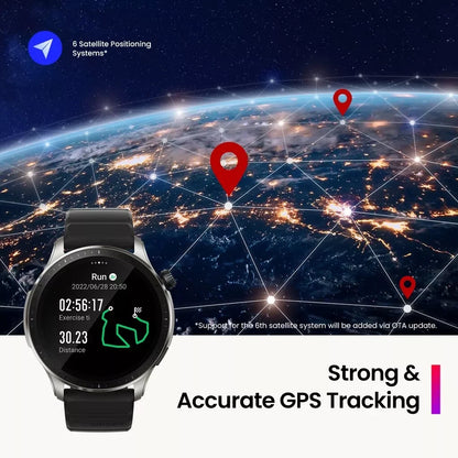 Brand New Amazfit GTR 4 Smartwatch 46mm AMOLED Display Zepp OS App 14-day Battery Life GPS Watch for Andriod IOS Phone