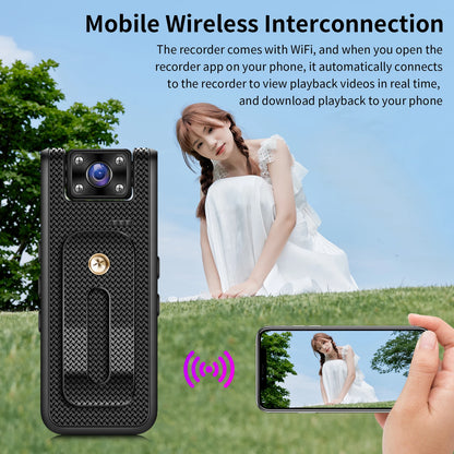 Portable 4K Mini Camera Digital Video Recorder With WiFi Worn Police Small Body Cam Infrared Night Vision Sports DV Camcorders - Universal Market