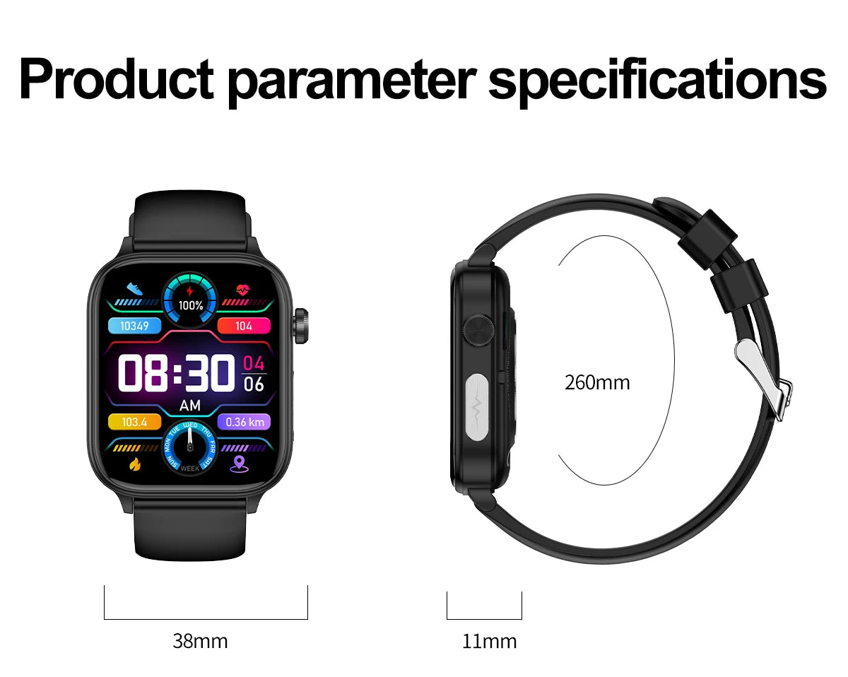 AI Diagnostic Detector Smart Watch Women Blood Lipid and Uric Acid Body Composition Test Women Menstrual Health Tracker 2025 New