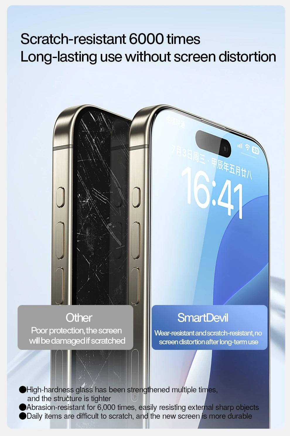 SmartDevil Dust-free Box Screen Protector for iPhone 16 Pro Max 15 14 HD Clear Tempered Glass Film Anti-fingerprint