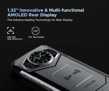 Global Version DOOGEE S200 5G Rugged Phone 12GB +256GB 6.72" Display 100MP AI Main Camera 10100mAh Mobilephone Android 14 NFC