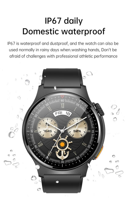 2025 New Outdoor Sport Smart Watch GPS Track Health Monitoring AI Voice Waterproof Fitness Bluetooth Call Smartwatch For HUAWEI