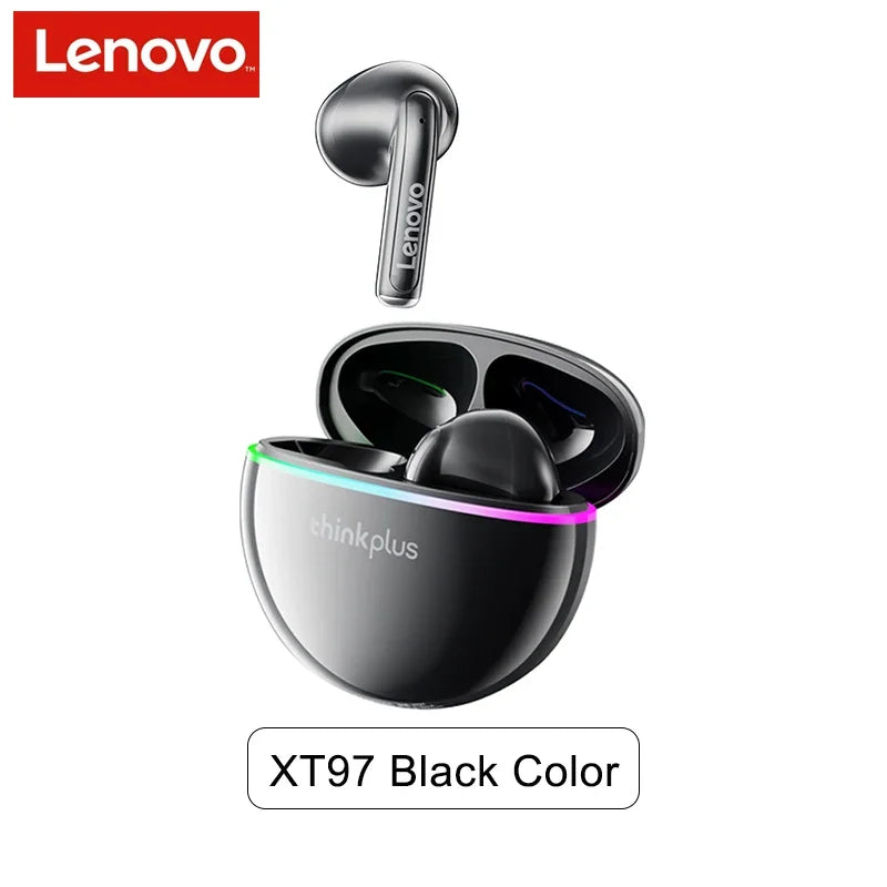 New Lenovo XT97 Mini Earphones Wireless Bluetooth 5.3 Headphones 13mm Dynamic Coil HiFi Stereo Earbuds HD Mic Game Music Headset - Universal Market
