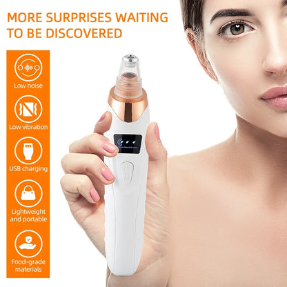 Vacuum Nose Blackhead Remover Face Cleansing Beauty Machine Facial Suction Cleaner Pimple Dead Skin Remover Extractor Skin Care