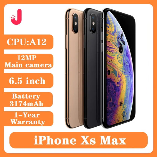 Original Unlocked Apple iphone xs max 4G LTE 4G RAM 64gb/256gb ROM A12 Bionic  IOS iphonexsmax - Universal Market