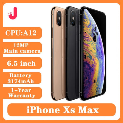 Original Unlocked Apple iphone xs max 4G LTE 4G RAM 64gb/256gb ROM A12 Bionic  IOS iphonexsmax