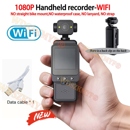 Real-5K 4K UHD WiFi 1080P Camera 270 Rotatable Mini Camcorders Outdoor Sports With Waterproof Case Video Recorder Camcorder Cam - Universal Market