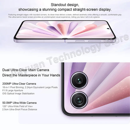 Original HONOR Magic V Flip 2 5G Foldable Phone 6.82 Inches OLED Display Snapdragon 8 Gen 3 Camera 200MP Google Play Smartphone