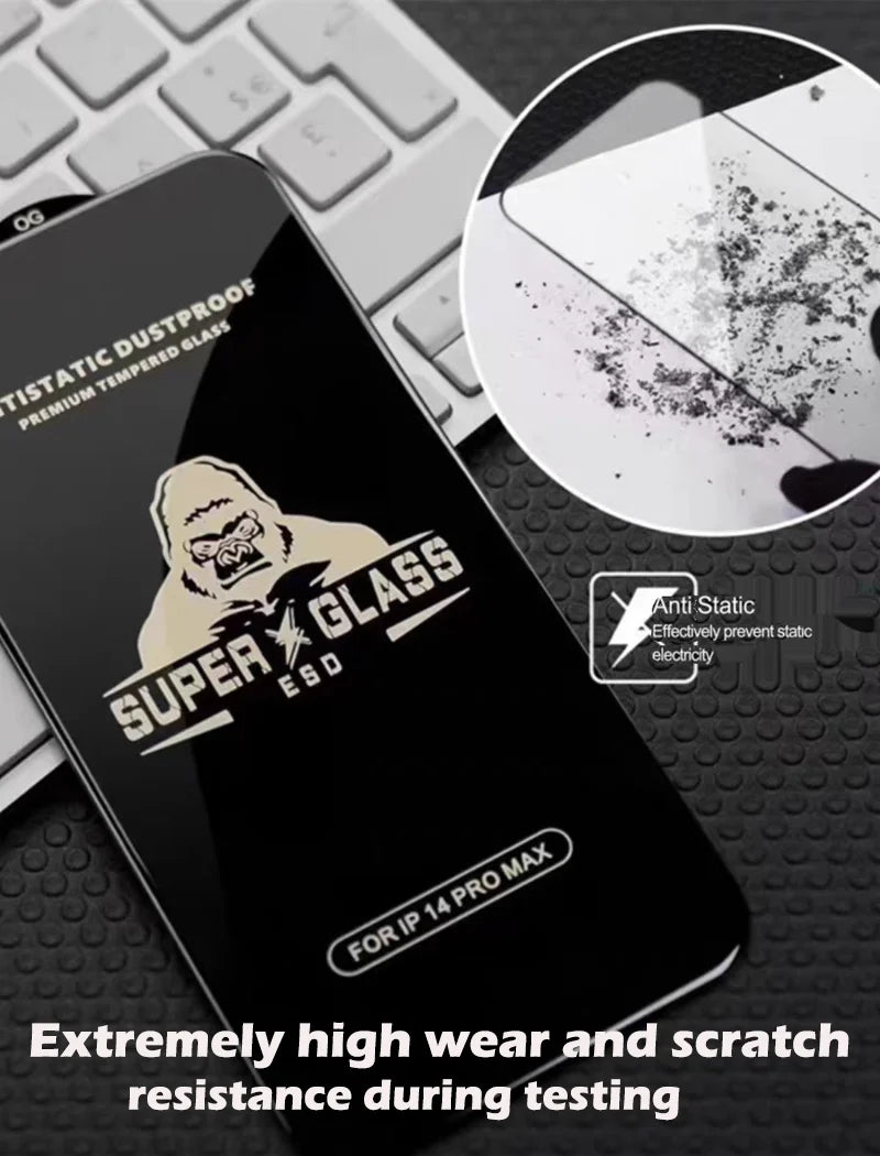 King Kong Gorilla Privacy Screen Protector For iPhone 11 12 13 14 15 Pro Max Anti-spy Tempered Glass For iPhone X XS Max 13 Pro