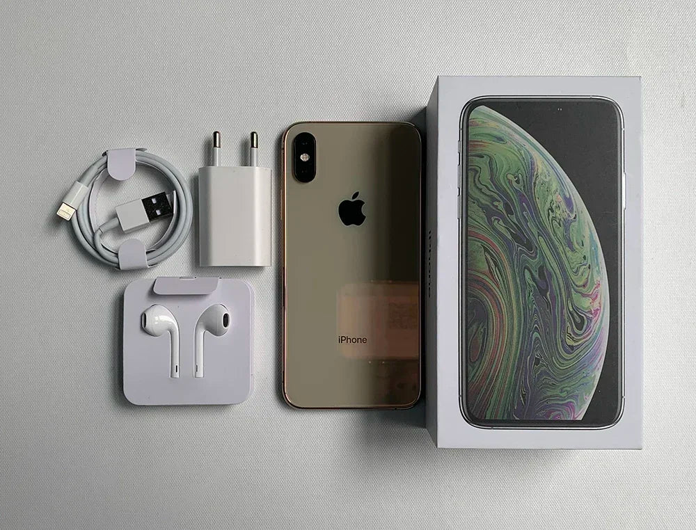 Original Apple iPhone XS Mobile Cell Phone 5.8" RAM 4GB ROM 64GB/256GB A12 Bionic 4G LTE Unlocked Cellphone Face ID Working