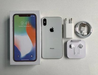 Original iPhone X 4G LTE Mobile Phone 3D Touch 3GB RAM 64GB/256GB ROM Face ID 5.8" OLED Screen 12MP+7MP Hexa Core SmartPhone