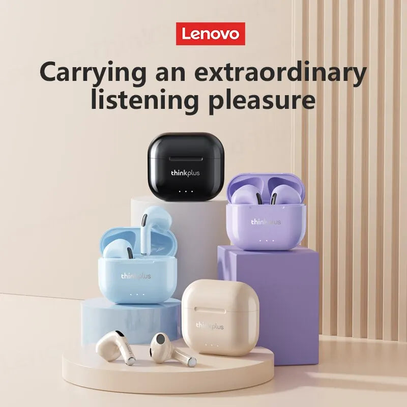 Lenovo LP40 Plus Bluetooth Earphones Wireless Headset Noise Reduction Headphones 230mAh HiFi Stereo Sports Earbuds With Mic - Universal Market