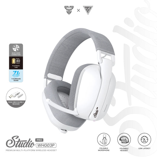 FANTECH WHG03P STUDIO PRO Gaming Headphones Wired& Wireless Bluetooth 7.1 Surround Headset With Noise Reduction Mic For PS5 XBOX - Universal Market