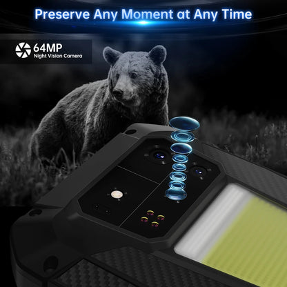 Unihertz Shark 3 by 8849 Rugged Smartphone android 14 3K AMOLED Display 32GB RAM 512GB ROM Dimensity 8300 CPU Mobile Phone