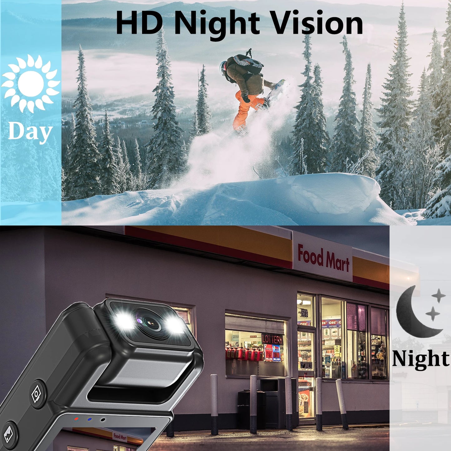 JOZUZE L12 Wifi Mini Camera 1080P Portable Digital Video Recorder Worn Police Small Body Cam Night Vision DV Miniature Camcorde - Universal Market