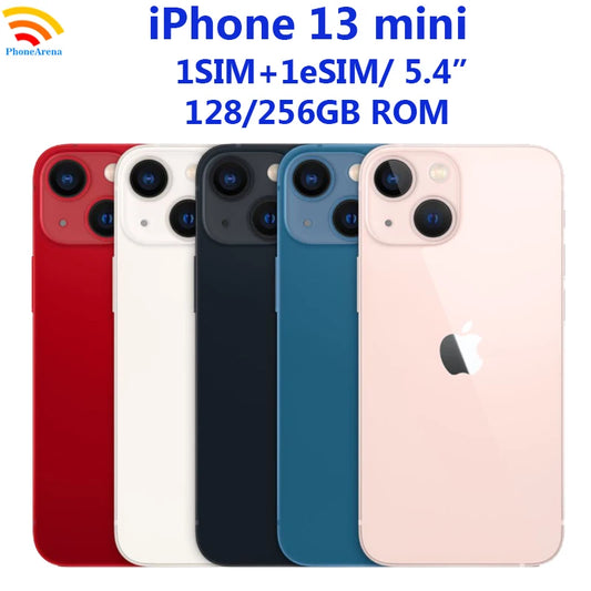 99%New Original iPhone 13 Mini 5G  5.4" 13mini RAM 4GB ROM 128/56GB Super Retina XDR OLED Dual 12MP Apple A15 Bionic NFC Face ID - Universal Market