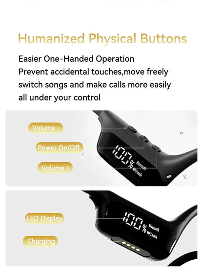 Xiaomi Mijia Bone Conduction Earphones IPX8 Waterproof Headset for Swimming Bluetooth 5.4 Wireless Sport Headphones MP3 32G RAM - Universal Market