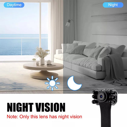 HD 1080P DIY Portable WiFi IP Mini Camera P2P Infrared Night Vision Remote View Micro Webcam Camcorder Wearable Video Recorder - Universal Market