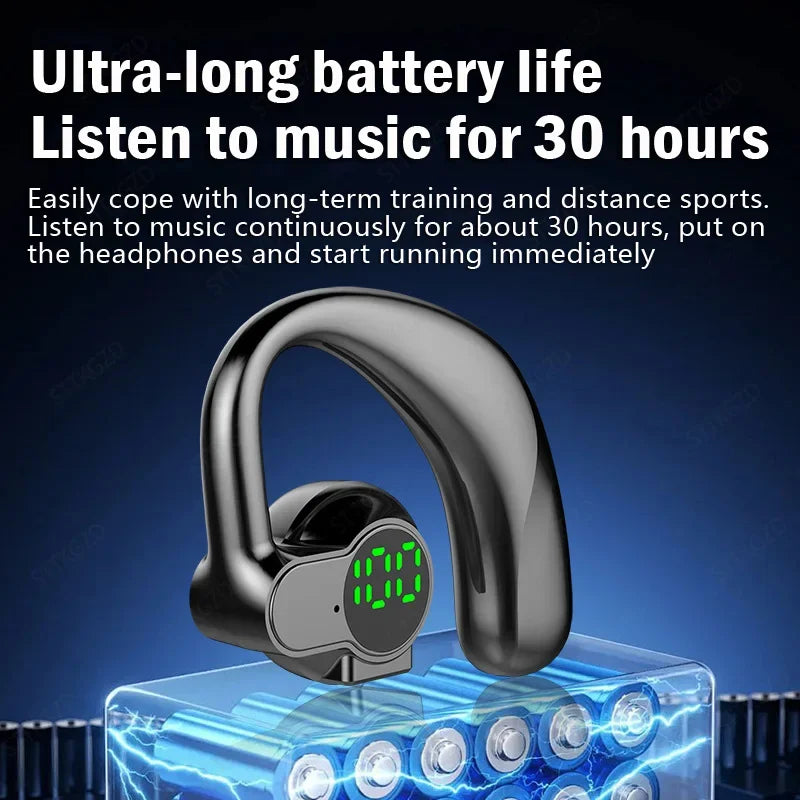 Wireless Bluetooth Headphones Full Open Headset Air Conduction Ear Hook Earphones Handsfree Noise Canceling Audifonos Sports - Universal Market