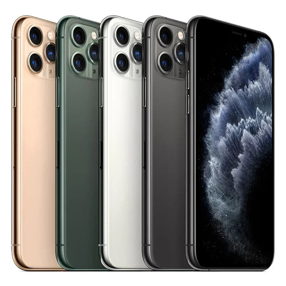 Original Apple iPhone 11 Pro Max Unlocked 4G Mobile Phone Face ID 6.5" 64/256GB ROM 12MP IOS Camera Hexa-core Smartphones