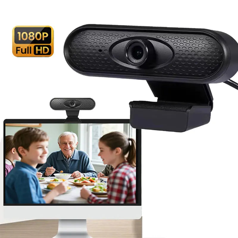 2K Full HD 1080P Network Camera Built in Microphone USB Camera Mini Web Cam for Auto Focus PC Mac Laptop Video Shooting Camera