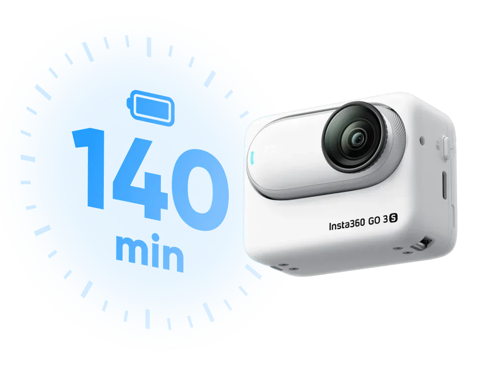 Insta360 GO 3S Camera 4K Thumb Magnetic Action Camera with FlowState Stabilization 10m Waterproof Apple Find My Vlog