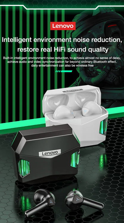 Choice Original Lenovo LP6 TWS Wireless Buletooth V5.1 Earphones Dual Mode Music Gaming Headsets New E-Sports  Headphones - Universal Market