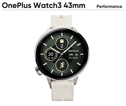 Global Version OnePlus Watch 3 43mm Smartwatch 1.37 inches AMOLED Display Snapdragon W5 Gen 1 Up to 60h Battery life
