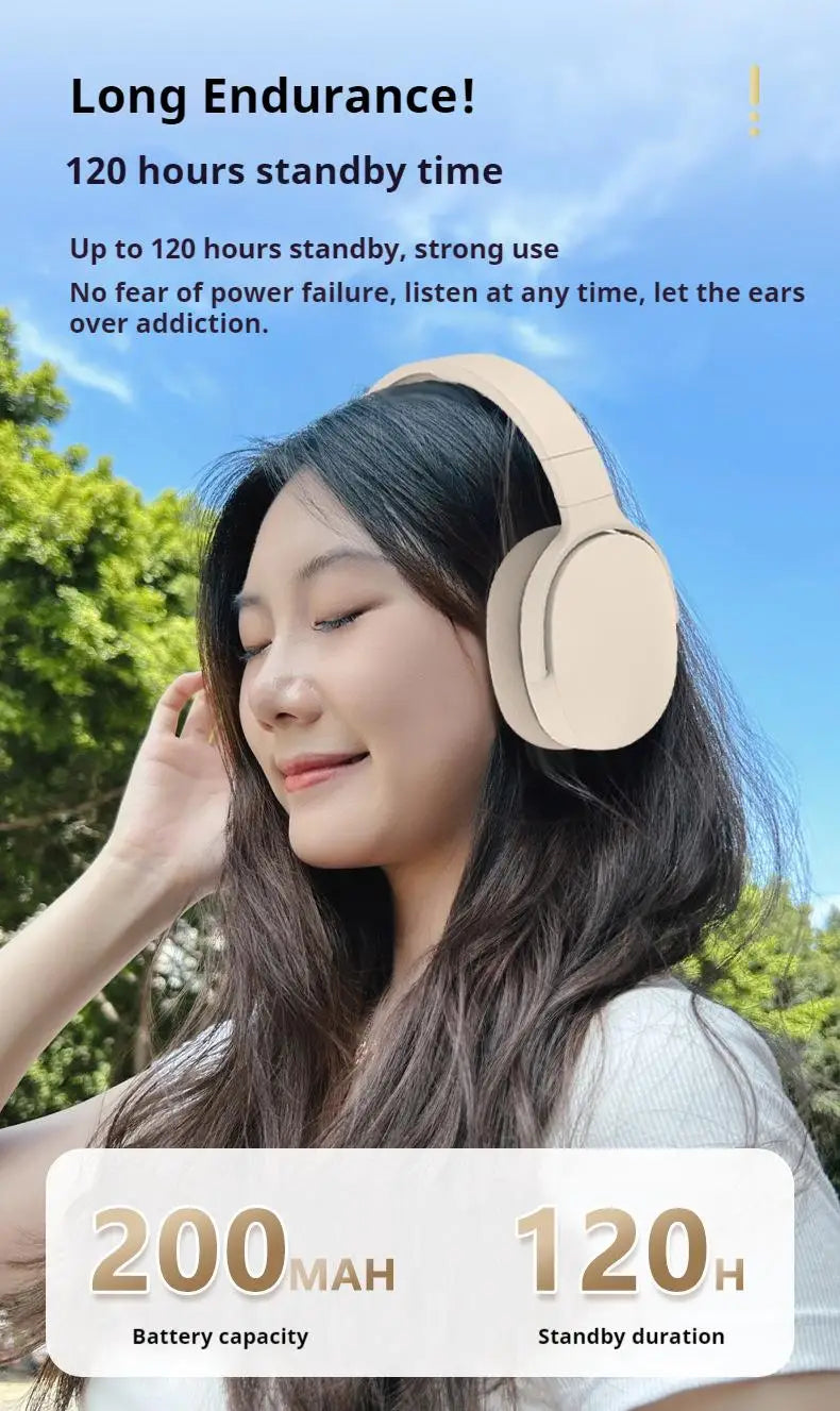 P2961 Wireless Bluetooth 5.3 Headphones Over TWS HIFI Stereo Headset Sports With Earphones Music Player With HD Mic High Quality - Universal Market