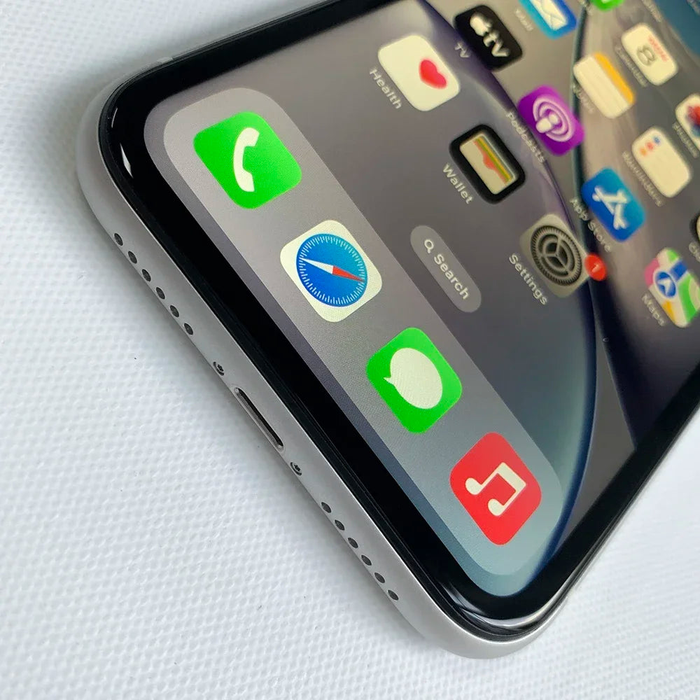 Unlocked Original Apple iPhone XR 64/128/256GB ROM, 3GB RAM, iOS, A12 Bionic Hexa-Core, 6.1'' Display, 12MP Single Camera xr
