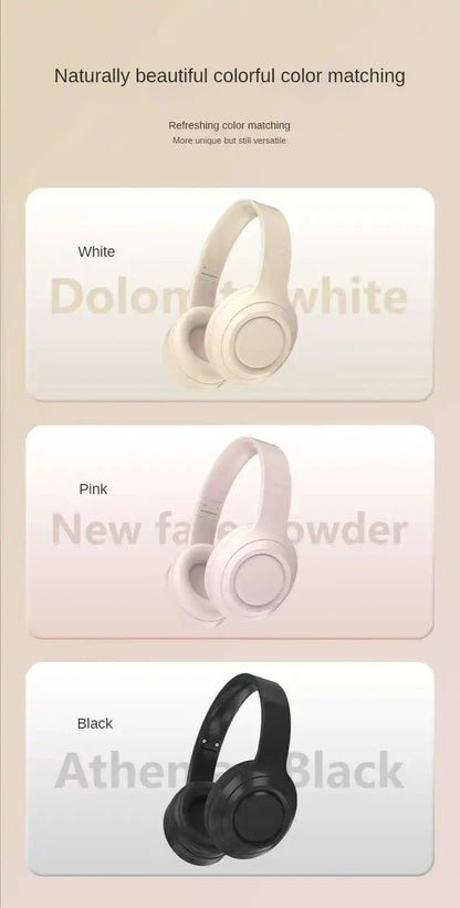 #Wireless Bluetooth Headphones Over Ear HIFI Stereo Headsets Noise Reduction Sports Gaming Earphones Music Player with Mic gifts - Universal Market