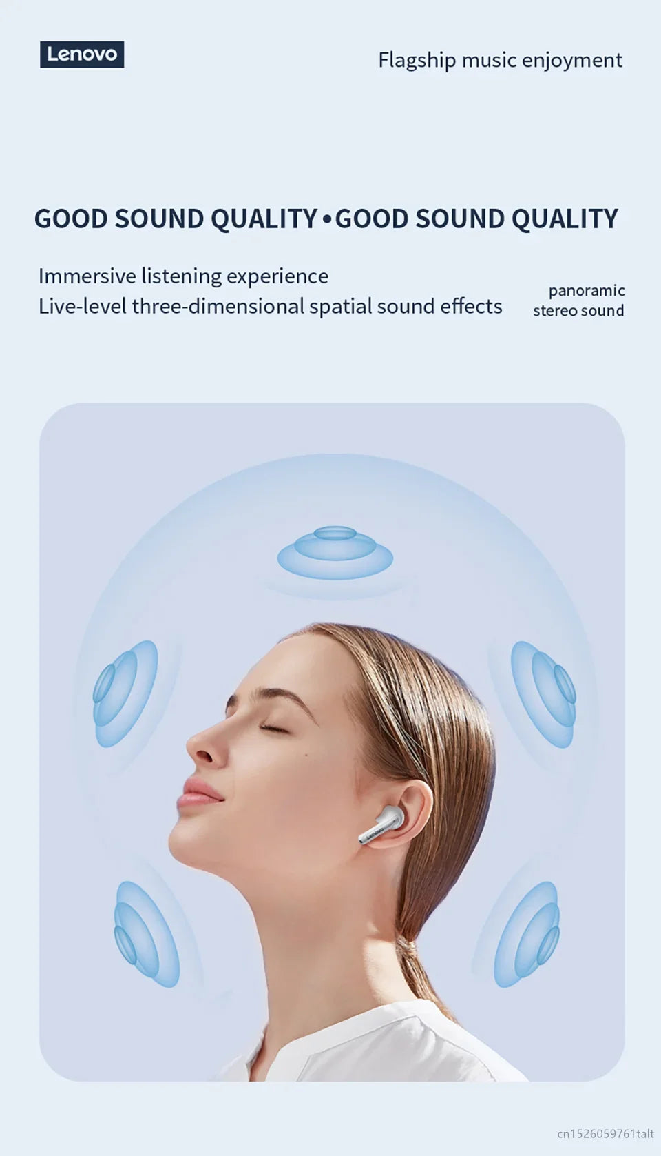 New Lenovo XT97 Mini Earphones Wireless Bluetooth 5.3 Headphones 13mm Dynamic Coil HiFi Stereo Earbuds HD Mic Game Music Headset - Universal Market