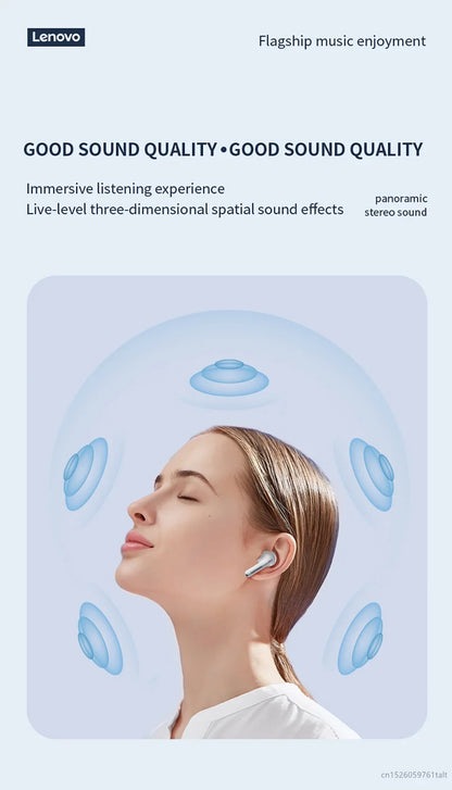 New Lenovo XT97 Mini Earphones Wireless Bluetooth 5.3 Headphones 13mm Dynamic Coil HiFi Stereo Earbuds HD Mic Game Music Headset - Universal Market