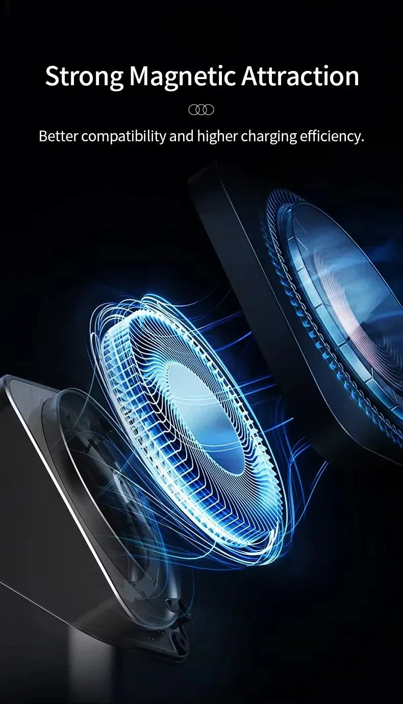 2025 New Automatic Touch Magnetic Multi-function 3 in 1 Wireless Charger for Iphone 16 15 14 13 Pro Max Iwatch Airpods Charger
