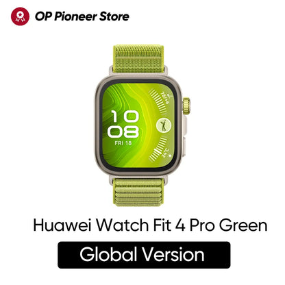 Global Version HUAWEI Watch Fit 4 Pro Smartwatch 1.82 inch AMOLED Display Sapphire Glass ECG compatible with iOS and Android NFC
