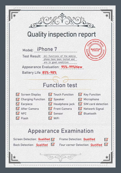 Unlocked iPhone 7  32/128GB/256GB IOS 12.0MP Camera Quad-Core Fingerprint 12MP iphone7