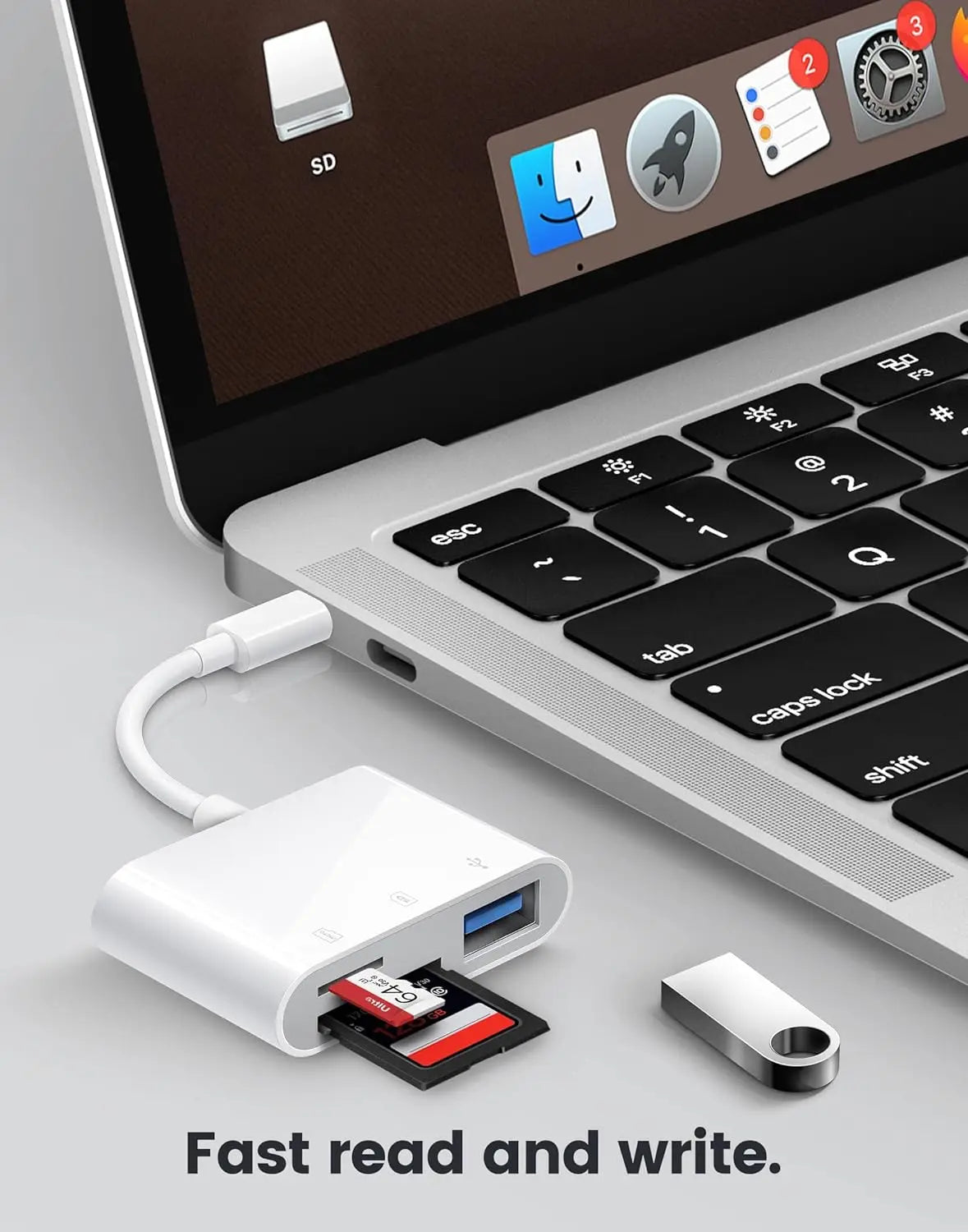 5 In 1 SD Card Reader USB HUB For iPhone iPad MacBook USB 3.0 Type C to SD TF Card Memory Reader Flash Drive OTG Adapter