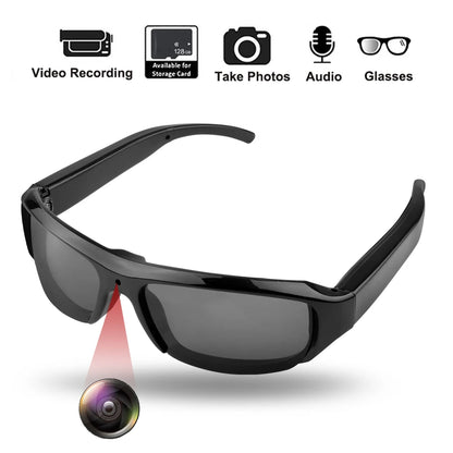 Portable 1080P HD Mini Glasses Camera Video Recorder Wearable Sunglasses Camera Outdoor Sports DV DVR Surveillance Camcorder