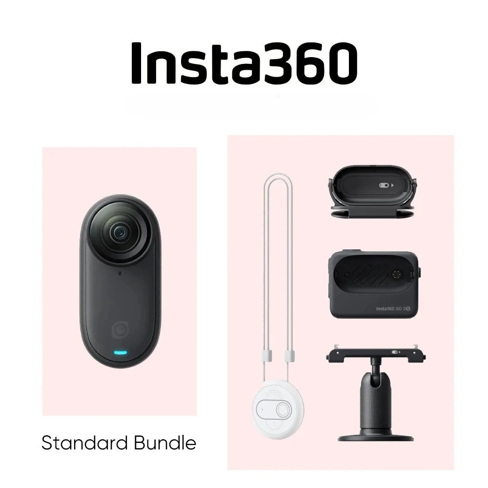 Insta360 GO 3S Camera 4K Thumb Magnetic Action Camera with FlowState Stabilization 10m Waterproof Apple Find My Vlog