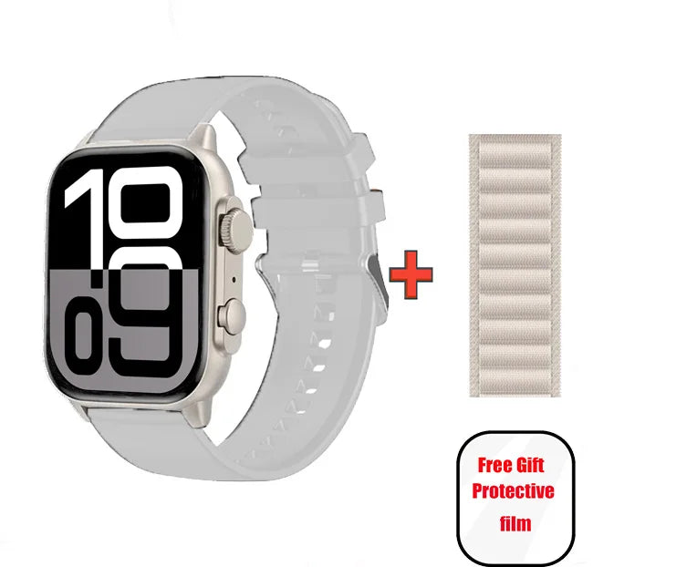 Microwear Smart Watch Ultra 4 Pro Series 10 49mm Gesture Answer ChatGPT NFC Compass Waterproof Sport Smartwatch For Android ios