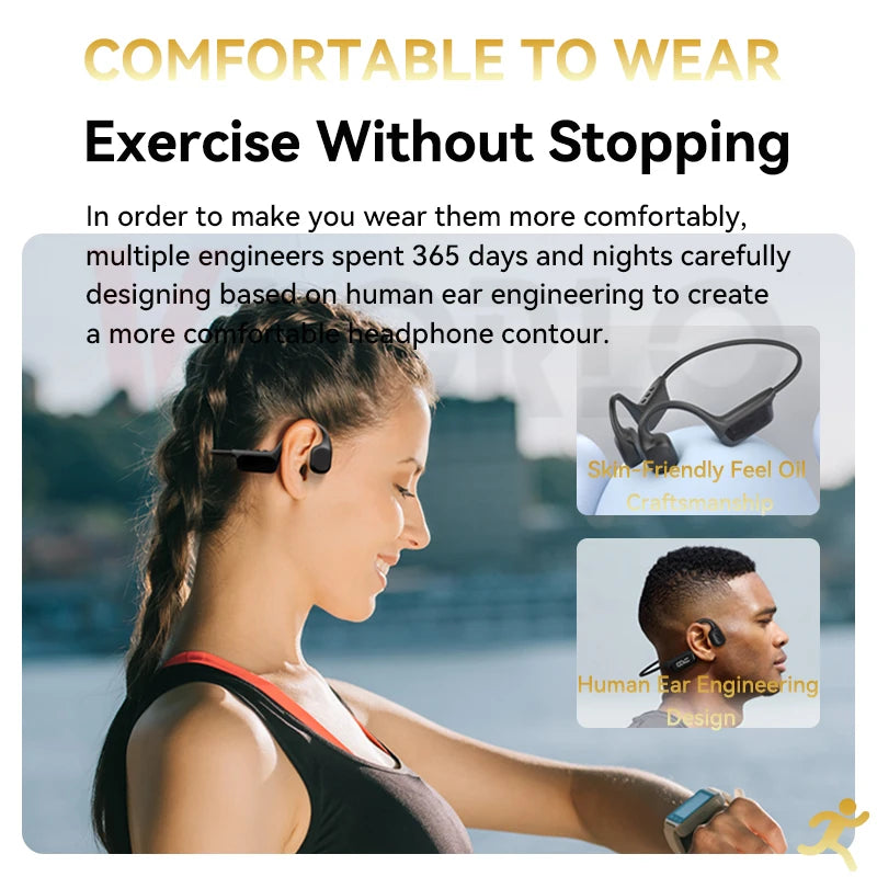 Xiaomi Mijia Bone Conduction Earphones IPX8 Waterproof Headset for Swimming Bluetooth 5.4 Wireless Sport Headphones MP3 32G RAM - Universal Market