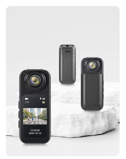 Thumb Mini Camera 2.7K HD 180° Rotatable WiFi Sports DV Cycling Recorder Magnetic Outdoor Action Camera Bicycle Small Camcorders