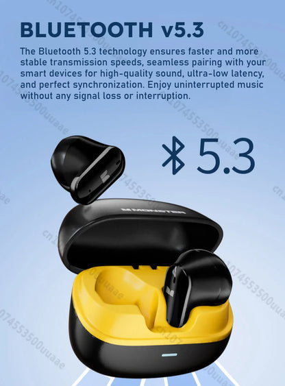 Monster AURA FIT GT19 Mini Invisible Earbuds Half in-Ear Bluetooth Headphone IPX5 Waterproof Wireless Sports Earphones with Mic - Universal Market